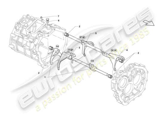 a part diagram from the Lamborghini Gallardo parts catalogue