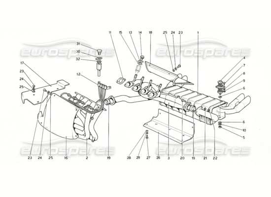 a part diagram from the Ferrari 308 parts catalogue