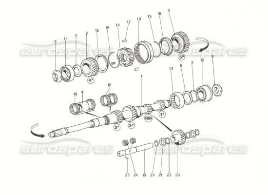 a part diagram from the Ferrari 308 parts catalogue