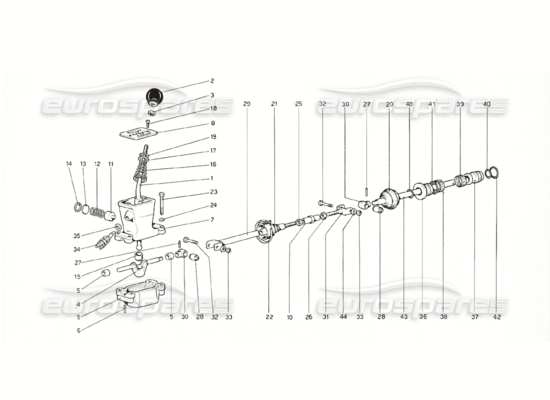 a part diagram from the Ferrari 308 parts catalogue