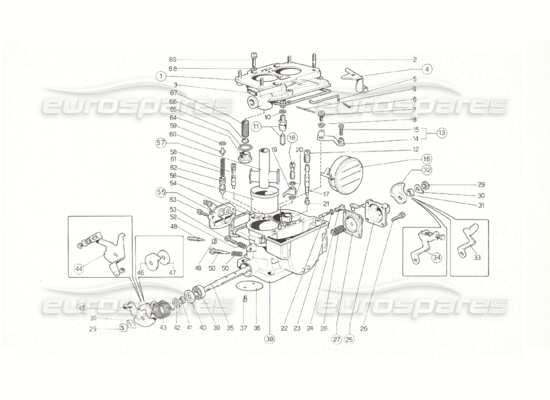 a part diagram from the Ferrari 308 parts catalogue