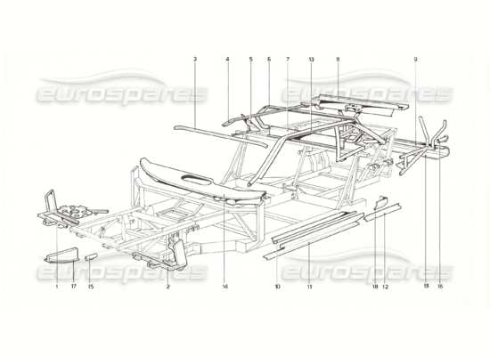 a part diagram from the Ferrari 308 parts catalogue