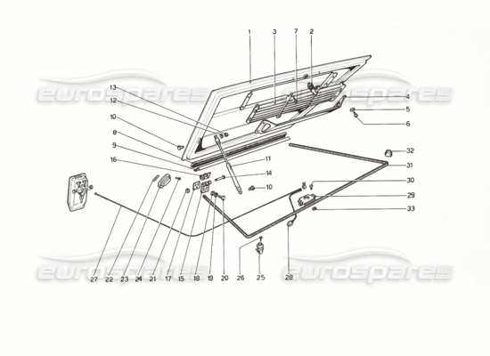 a part diagram from the Ferrari 308 parts catalogue