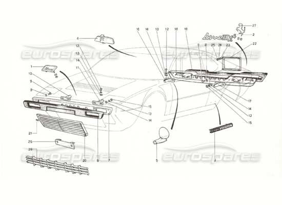 a part diagram from the Ferrari 308 parts catalogue