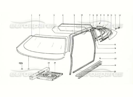 a part diagram from the Ferrari 308 parts catalogue