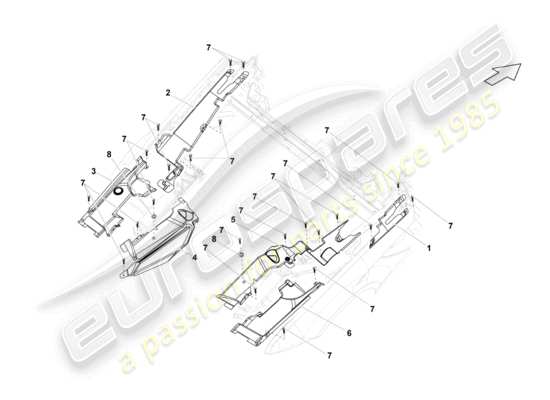 a part diagram from the Lamborghini Gallardo Spyder (2006) parts catalogue