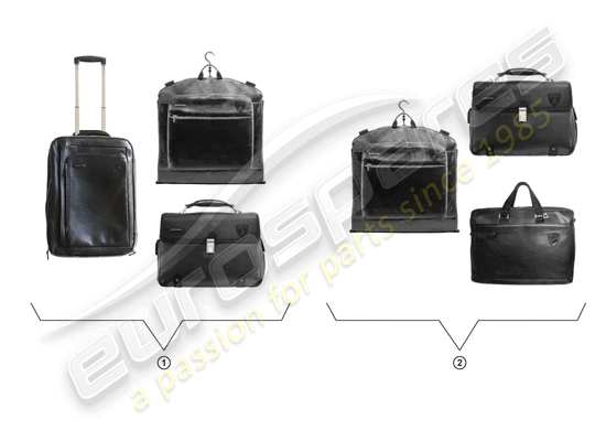 a part diagram from the Lamborghini Gallardo Spyder (Accessories) parts catalogue