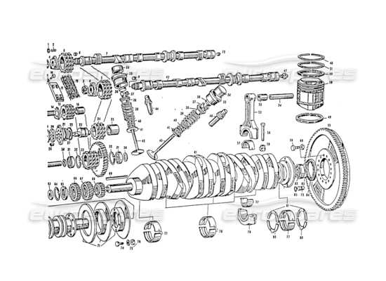 a part diagram from the Maserati 3500 parts catalogue