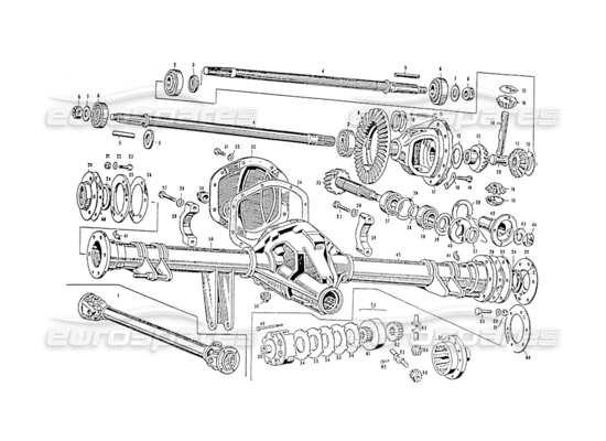 a part diagram from the Maserati 3500 parts catalogue