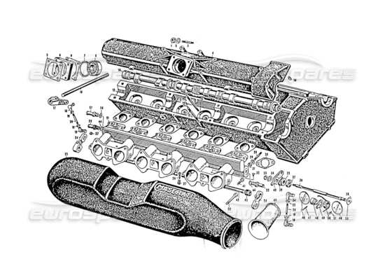 a part diagram from the Maserati 3500 parts catalogue