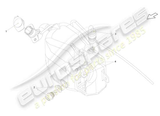 a part diagram from the Lamborghini Gallardo parts catalogue