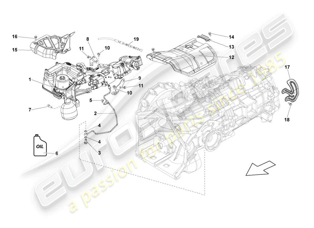 Lamborghini LP570-4 Spyder Performante (2012) GEAR SELECTOR Part Diagram