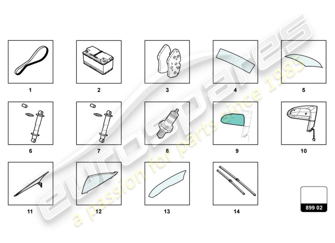 Lamborghini LP570-4 Spyder Performante (2012) FOR PICK-UP Part Diagram