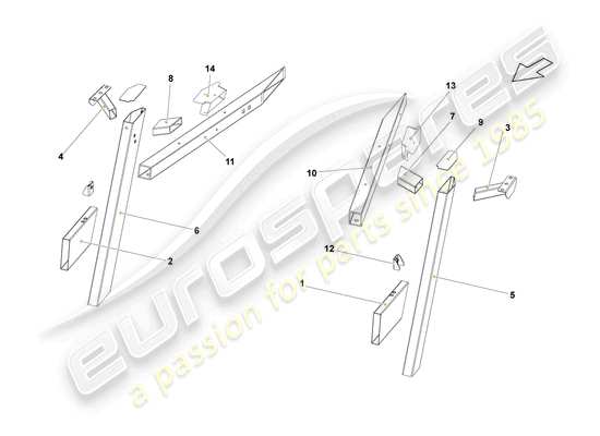 a part diagram from the Lamborghini LP570-4 Spyder Performante (2012) parts catalogue