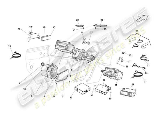 a part diagram from the Lamborghini LP570-4 Spyder Performante (2014) parts catalogue