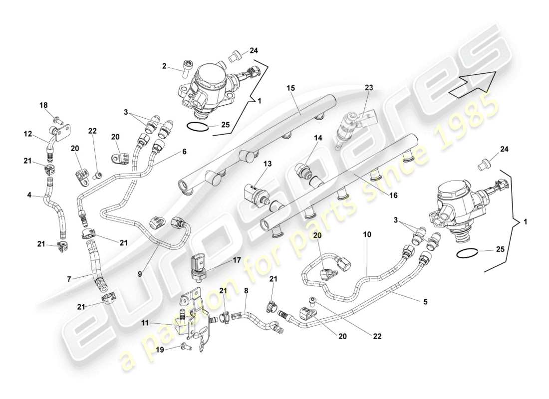 Lamborghini LP570-4 SL (2011) fuel pump Part Diagram