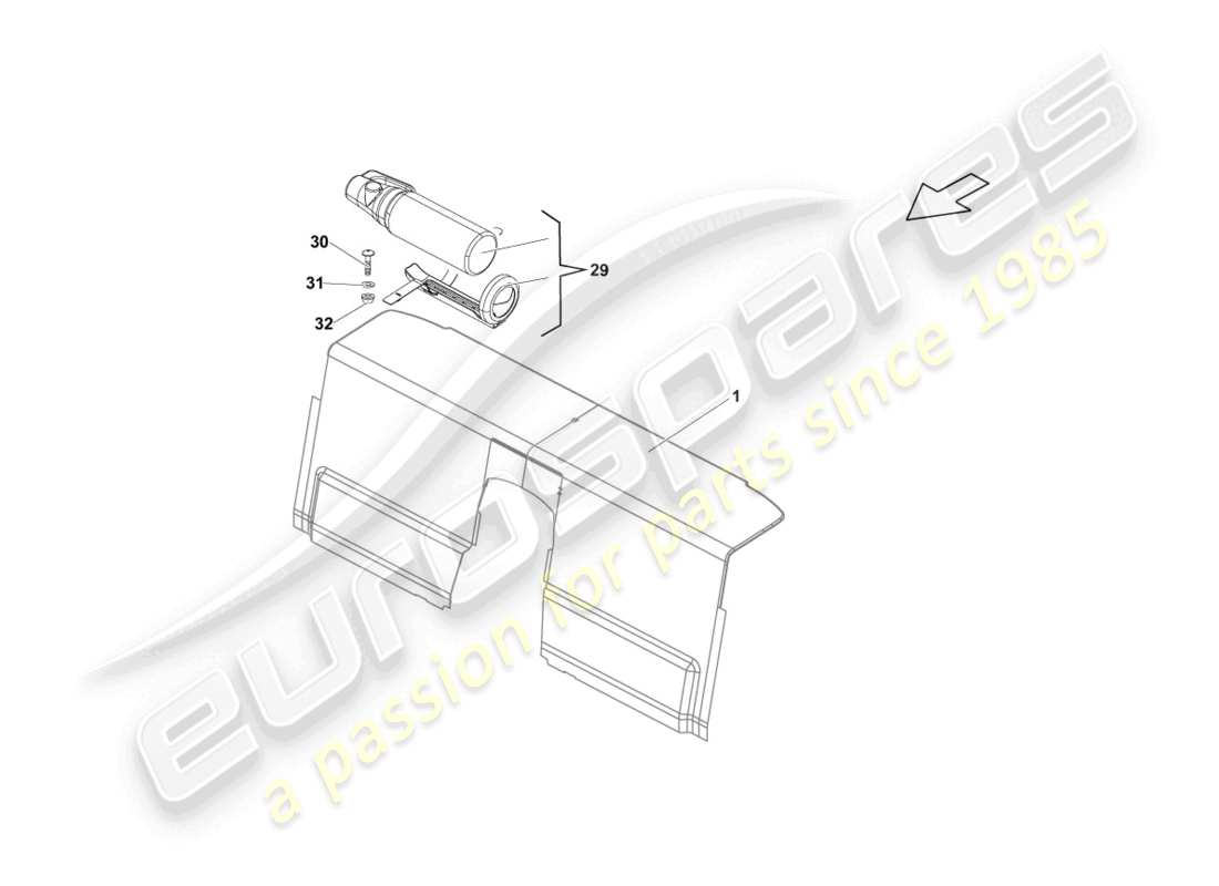 Lamborghini LP570-4 SL (2011) FIRE EXTINGUISHERS Part Diagram