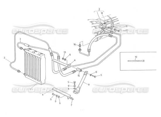 a part diagram from the Maserati Biturbo (1983-1995) parts catalogue