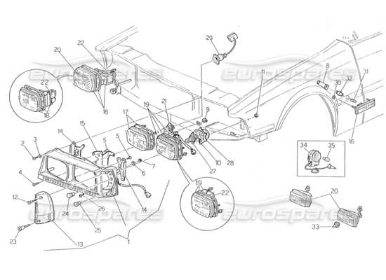 a part diagram from the Maserati 228 parts catalogue