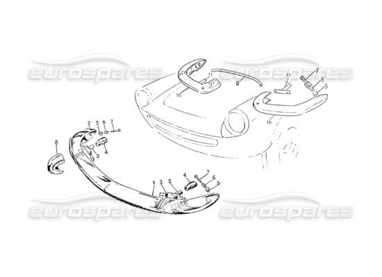 a part diagram from the Ferrari 275 (Pininfarina Coachwork) parts catalogue