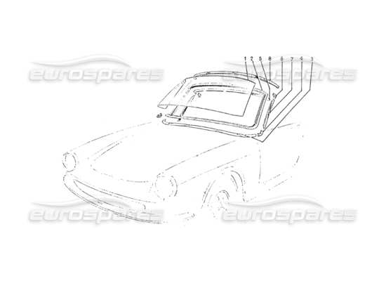 a part diagram from the Ferrari 275 (Pininfarina Coachwork) parts catalogue