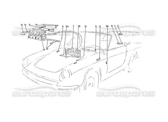 a part diagram from the Ferrari 275 parts catalogue