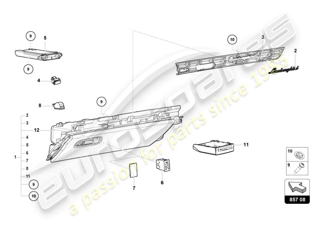 Part diagram containing part number 4T1857481A