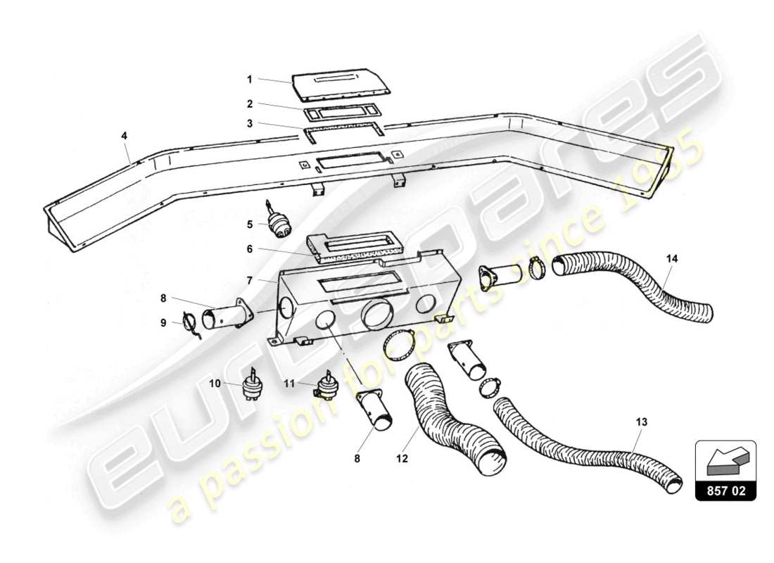 Part diagram containing part number 007014230