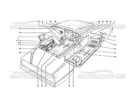 a part diagram from the Ferrari 330 and 365 parts catalogue