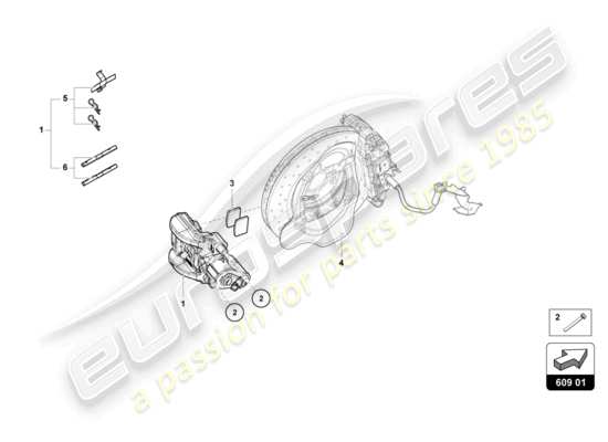 a part diagram from the Lamborghini HURACAN EVO parts catalogue