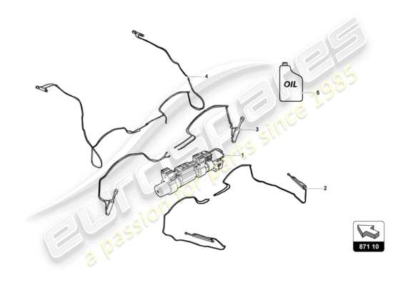 a part diagram from the Lamborghini HURACAN EVO parts catalogue