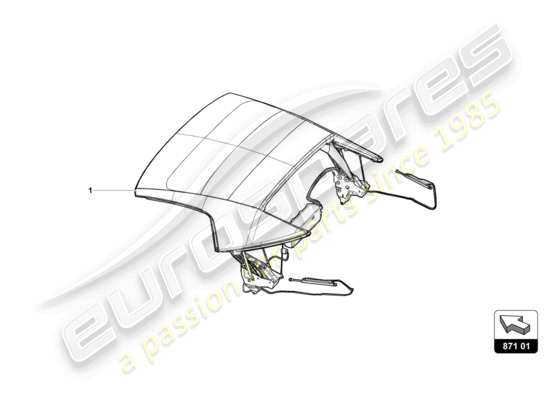 a part diagram from the Lamborghini HURACAN EVO parts catalogue