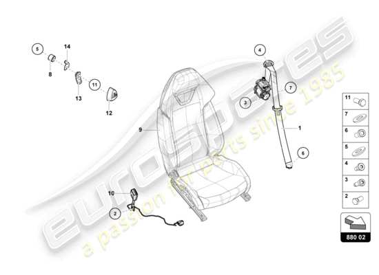 a part diagram from the Lamborghini Huracan Sterrato parts catalogue