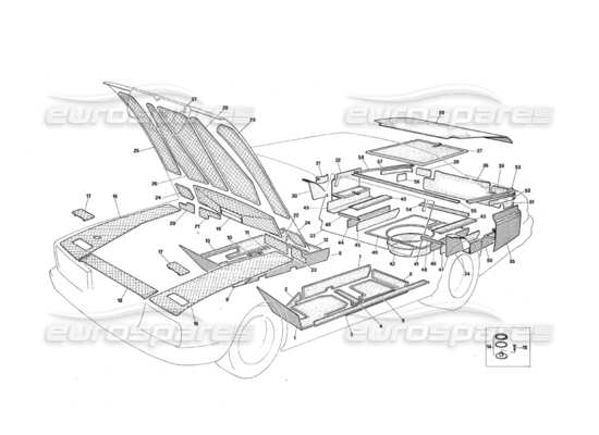 a part diagram from the Maserati Quattroporte (1967-1979) parts catalogue