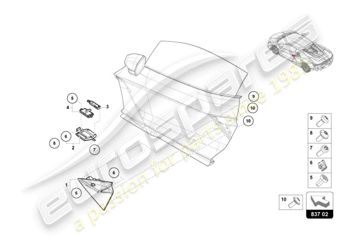 Part diagram containing part number N90944605