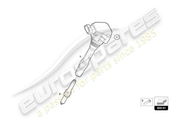 a part diagram from the Lamborghini Revuelto parts catalogue