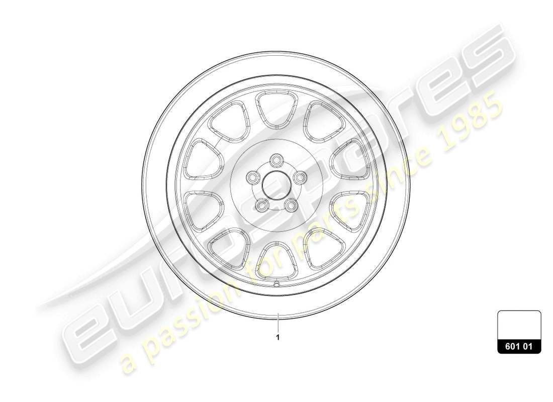 Lamborghini Urus (2020) SPARE WHEEL Part Diagram