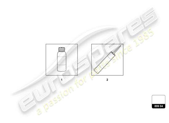 a part diagram from the Lamborghini Urus parts catalogue