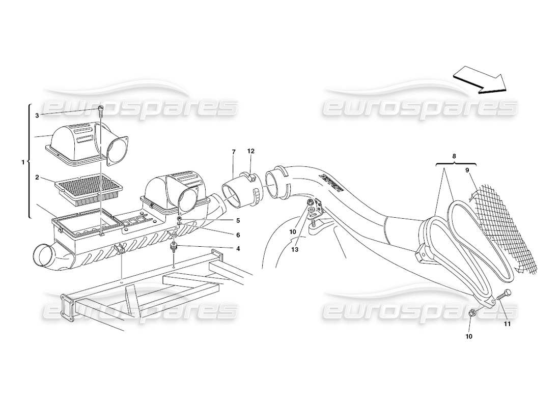 Part diagram containing part number 13001390