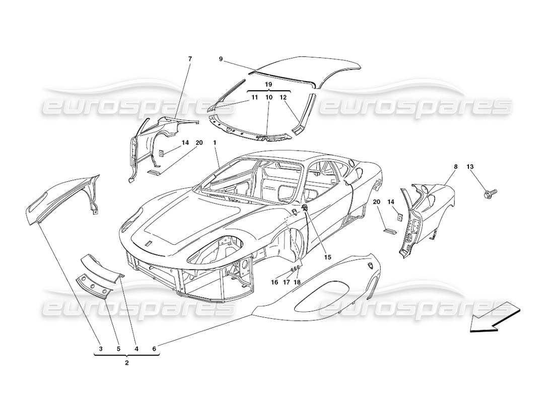 Part diagram containing part number 68624600