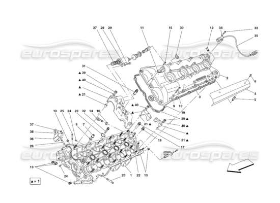 a part diagram from the Ferrari 430 Challenge (2006) parts catalogue