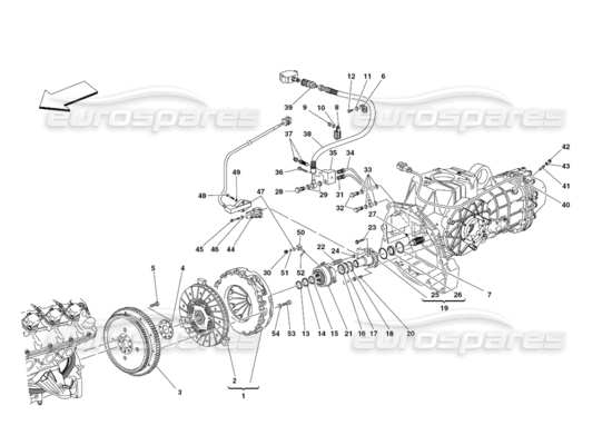 a part diagram from the Ferrari 430 Challenge (2006) parts catalogue