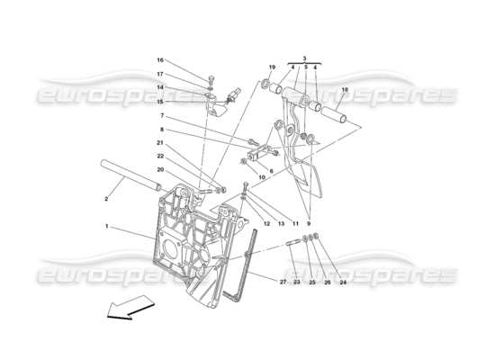 a part diagram from the Ferrari 430 parts catalogue