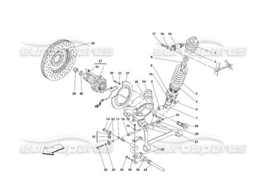 a part diagram from the Ferrari 430 parts catalogue