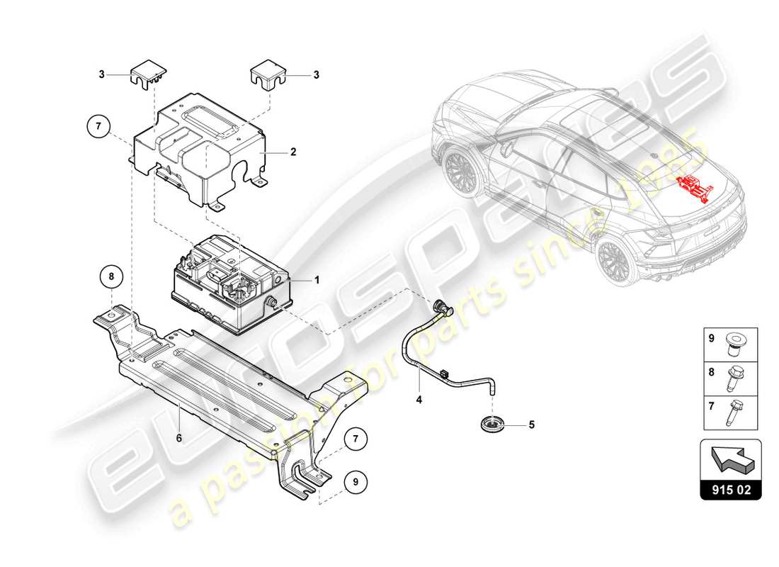 Lamborghini Urus (2021) CAPACITOR FOR 48 V VEHICLE ELECTRICAL SYSTEM Part Diagram