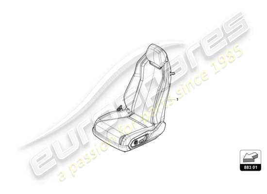 a part diagram from the Lamborghini Urus parts catalogue