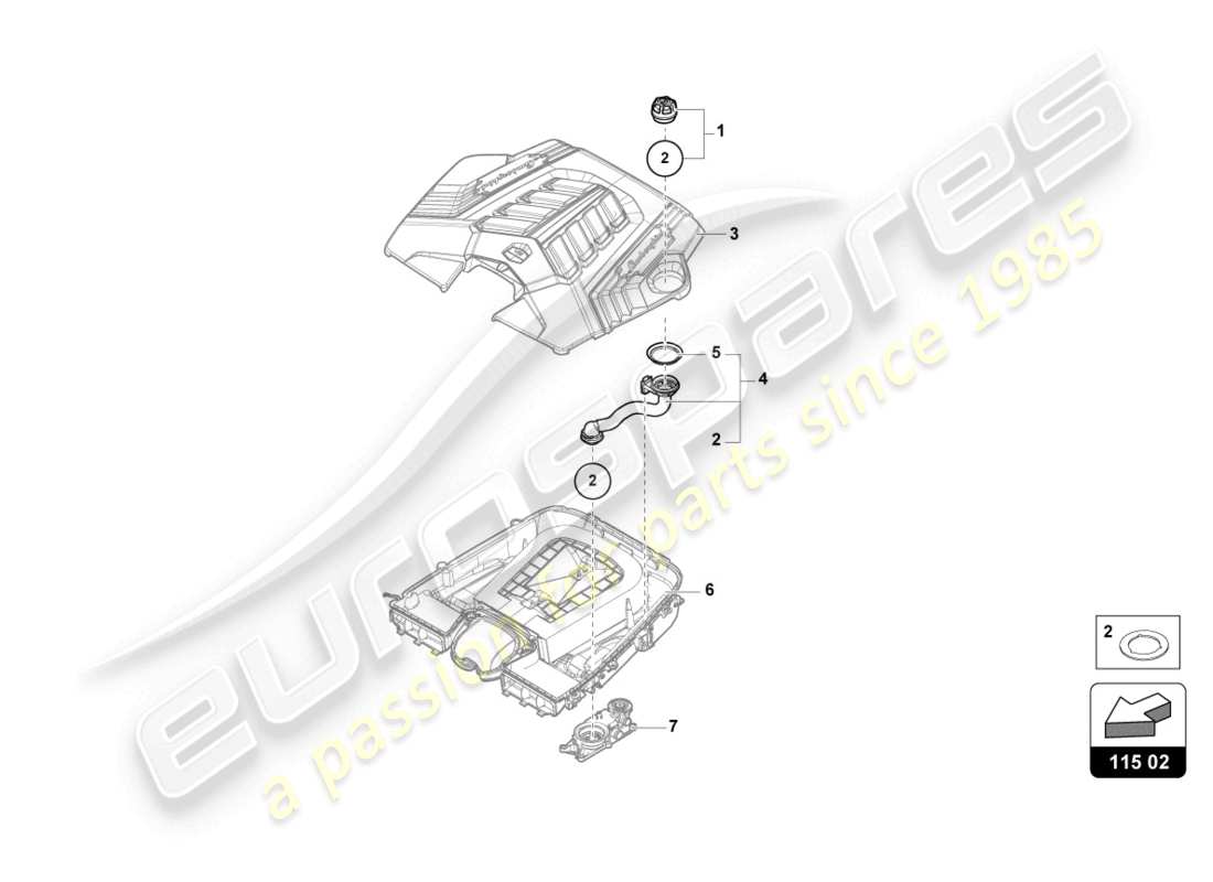 Lamborghini Urus (2019) SEALING CAP Part Diagram