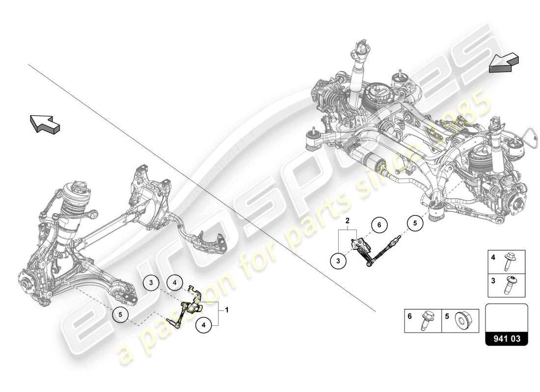 Lamborghini Urus (2019) SENSOR FOR HEADLIGHT RANGE CONTROL Part Diagram