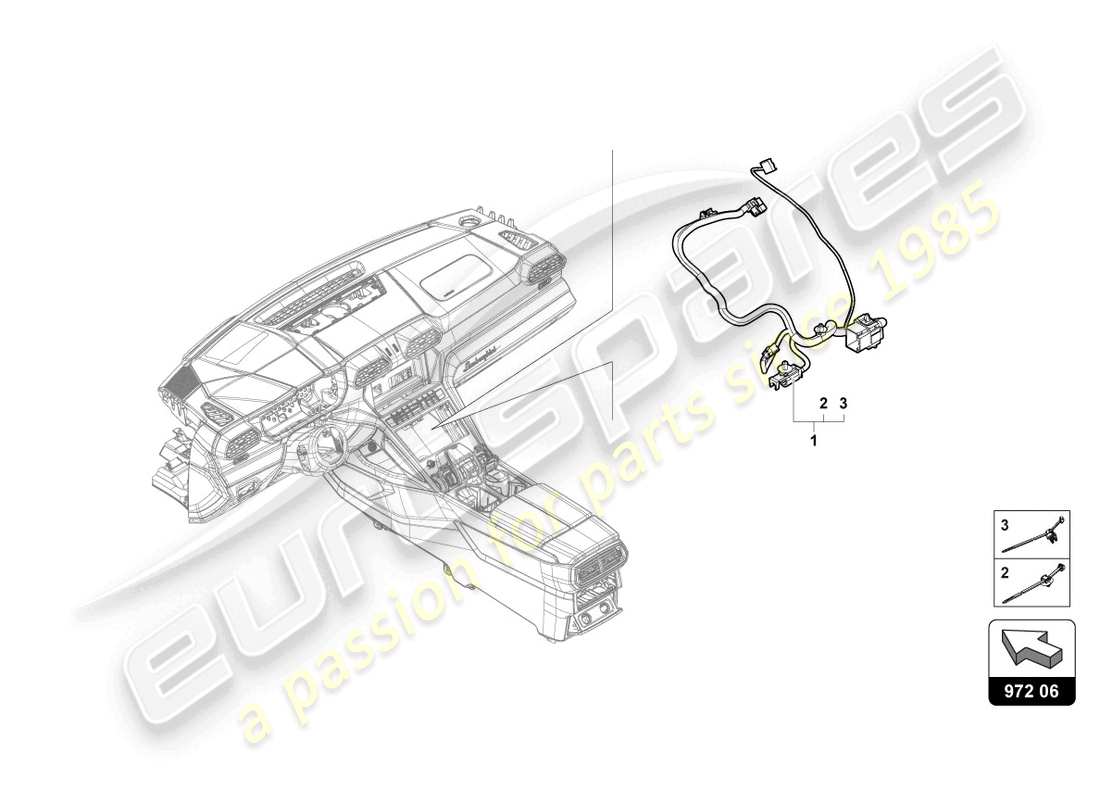 Lamborghini Urus (2019) WIRING HARNESS FOR CENTRE CONSOLE Part Diagram