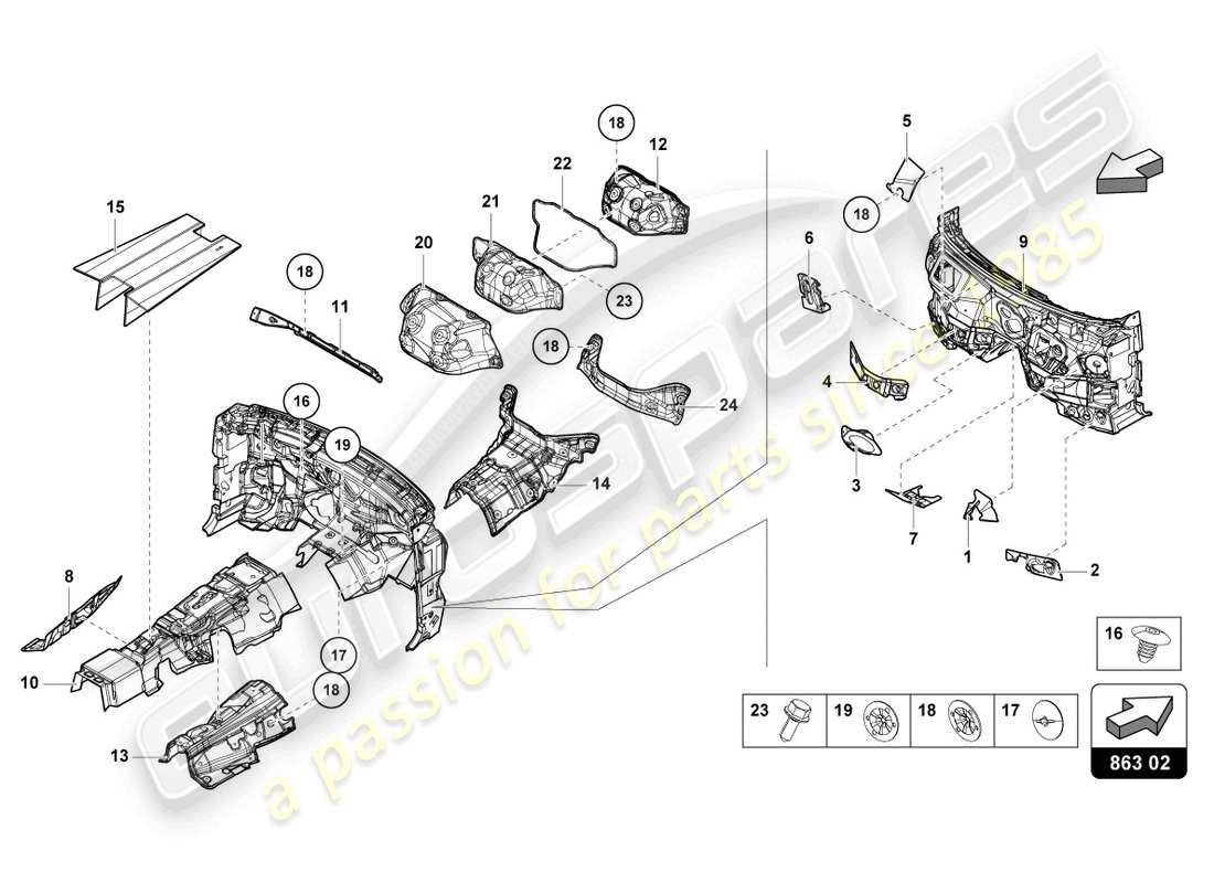 Part diagram containing part number 4M0864843J